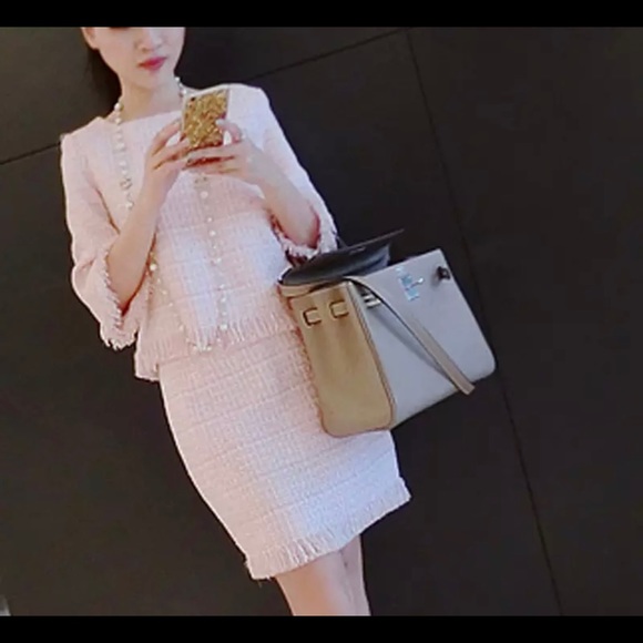 Tweed Suit Set - Top and skirt S - Picture 3 of 5